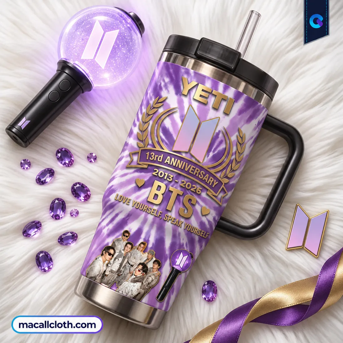 BTS Collector Edition Purple Handle Tumbler BTS Collector Edition Purple Handle Tumbler