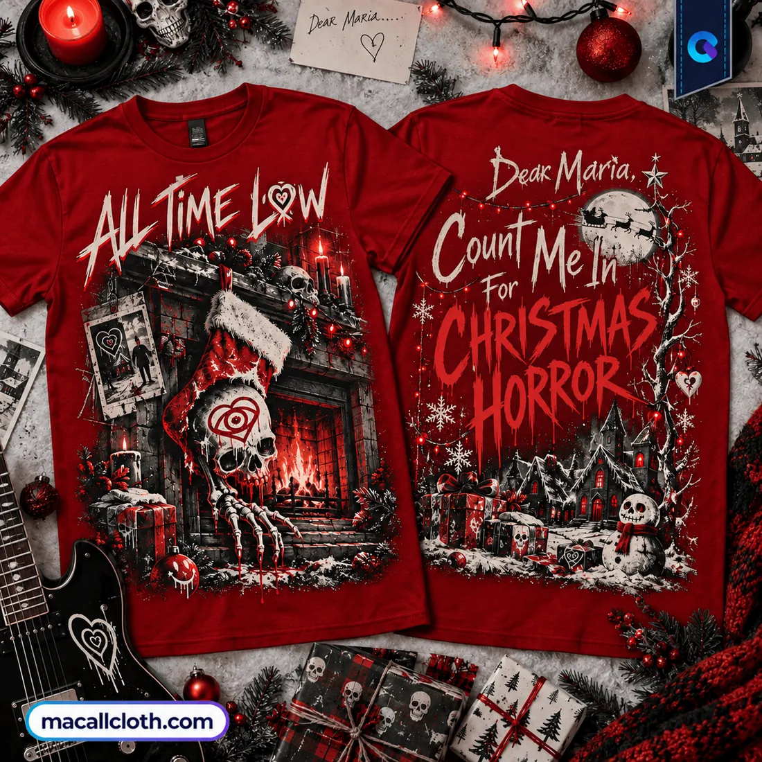 All Time Low Count Me In Christmas Horror Shirt All Time Low Count Me In Christmas Horror Shirt