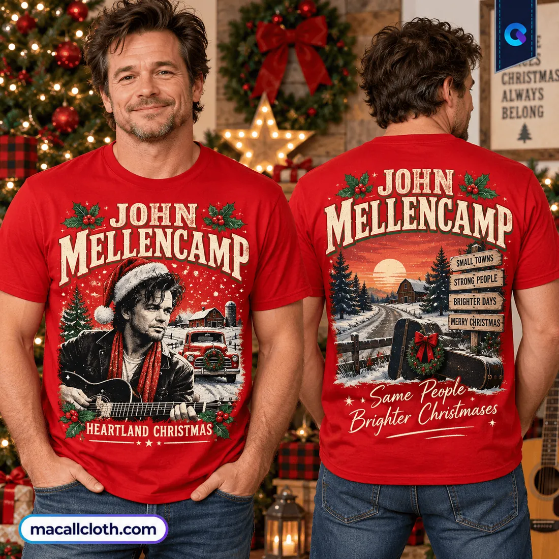 John Mellencamp Heartland Christmas Shirt John Mellencamp Heartland Christmas Shirt