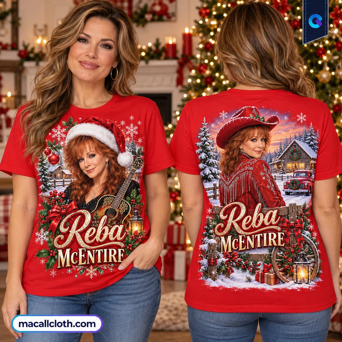 Reba McEntire Red Christmas Shirt Reba McEntire Red Christmas Shirt