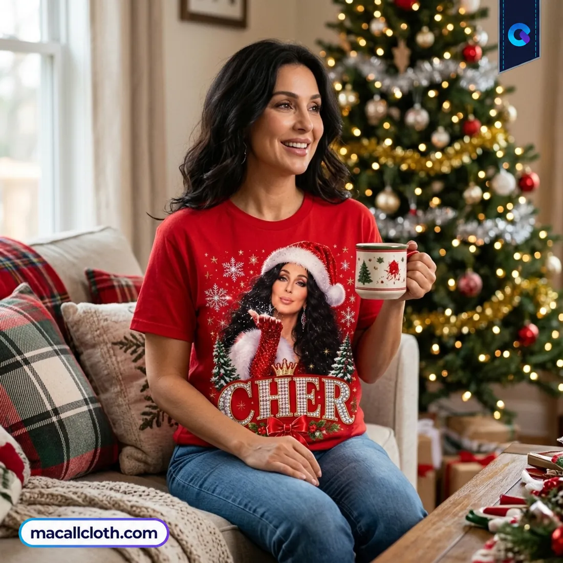 Cher Have A Cher Christmas Red Shirt Cher Have A Cher Christmas Red Shirt