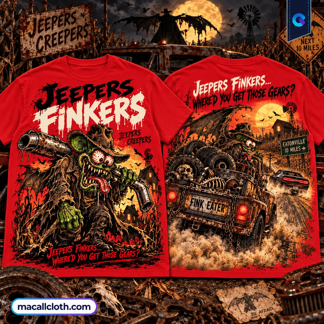 Jeepers Creepers Rat Fink Shirt Jeepers Creepers Rat Fink Shirt