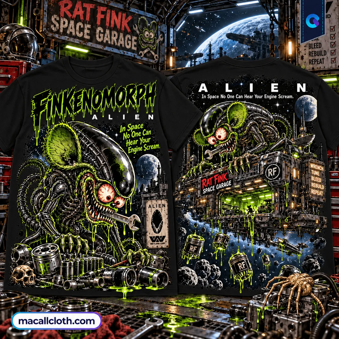 Alien Finkenomorph Rat Fink Shirt Alien Finkenomorph Rat Fink Shirt