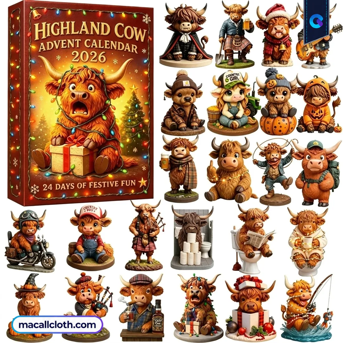Highland Cow Advent Calendar 2026 Highland Cow Advent Calendar 2026