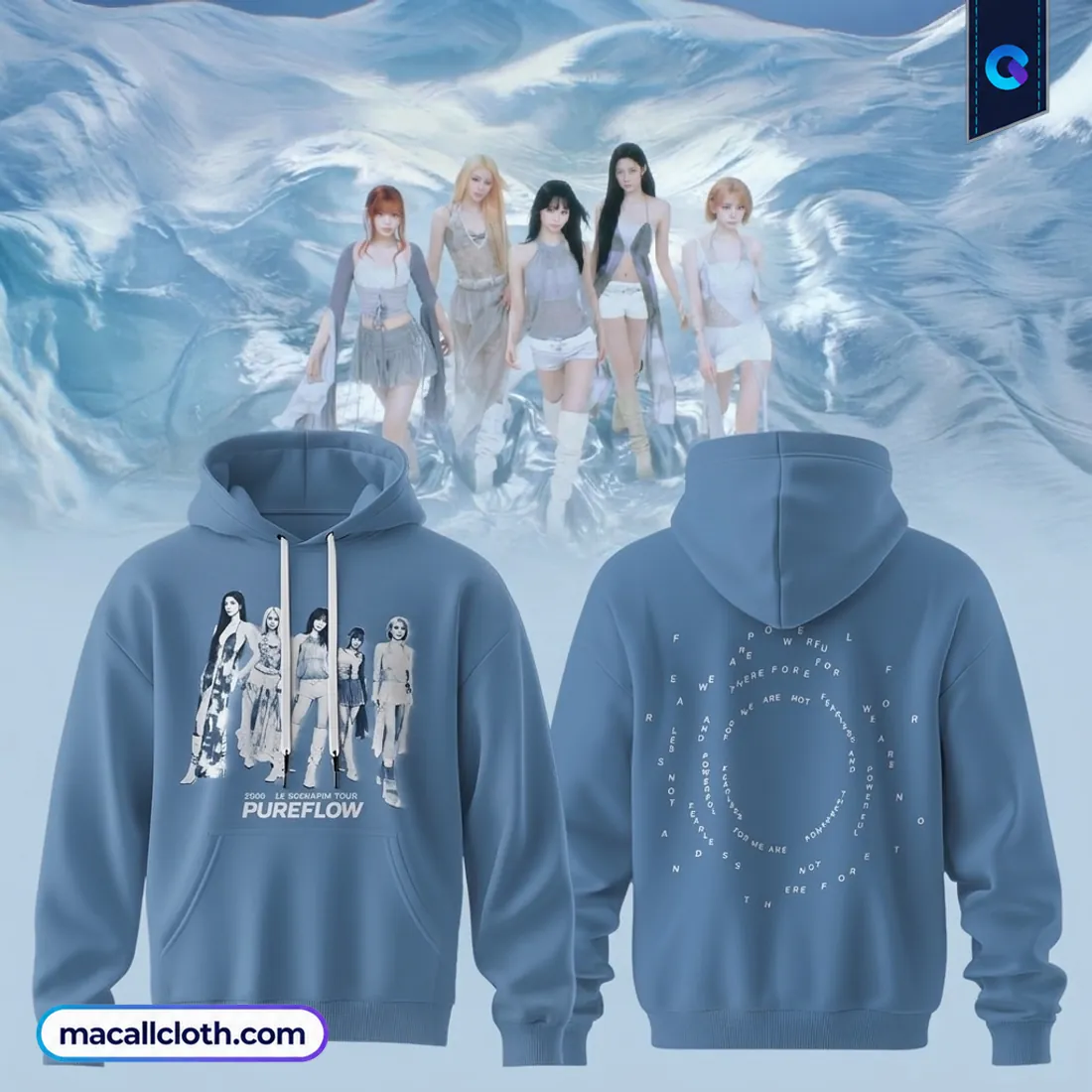 Le Sserafim 2026 Tour Pureflow Hoodie Le Sserafim 2026 Tour Pureflow Hoodie