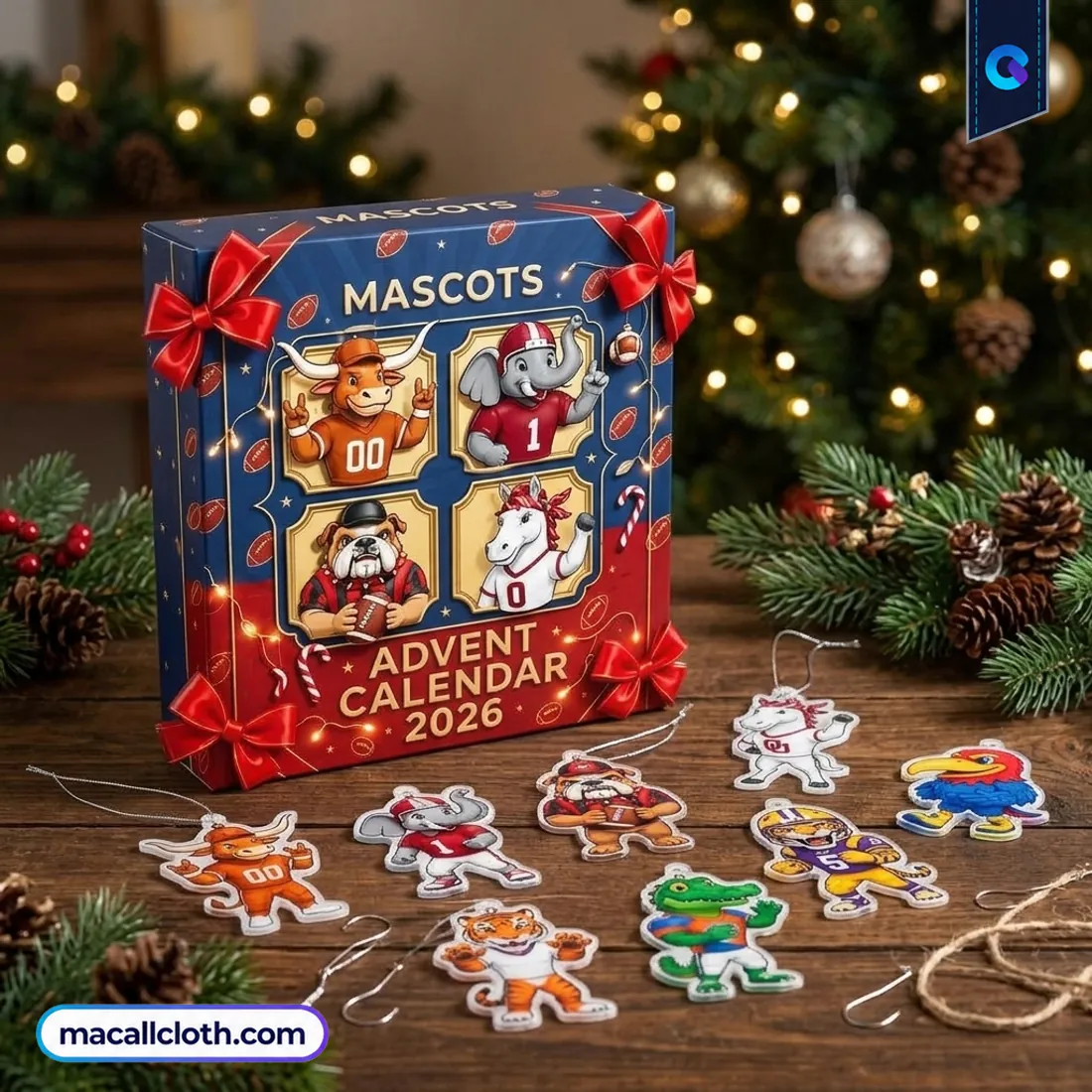 NCAA College Football Mascots Advent Calendar NCAA College Football Mascots Advent Calendar