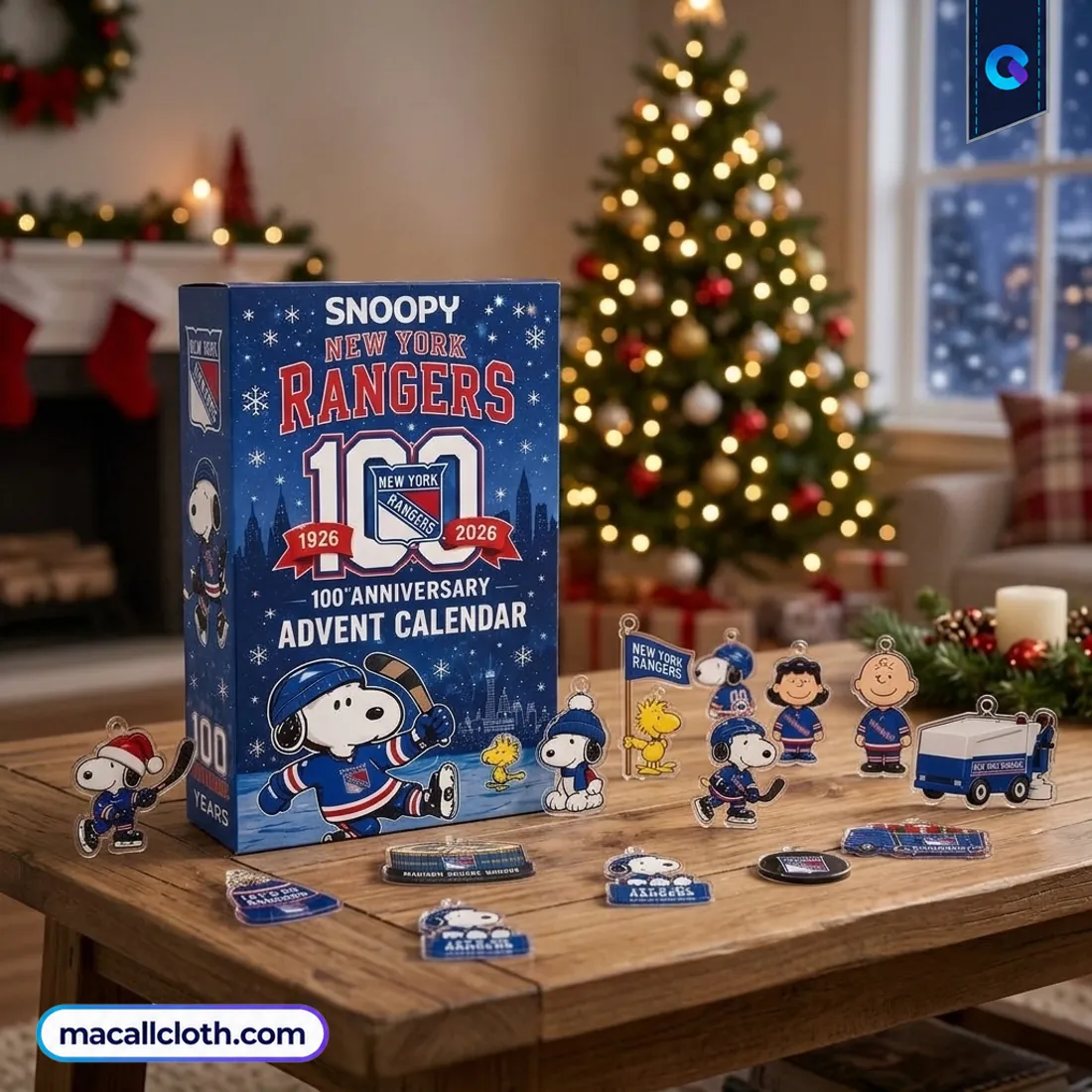 Snoopy New York Rangers 100th Anniversary Advent Calendar Snoopy New York Rangers 100th Anniversary Advent Calendar