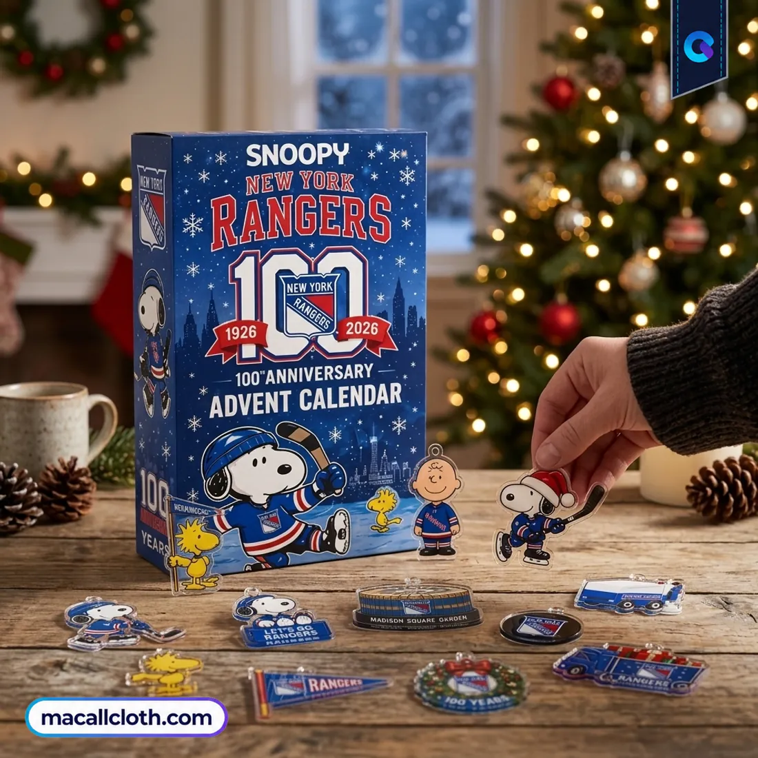 Snoopy New York Rangers 100th Anniversary Advent Calendar Snoopy New York Rangers 100th Anniversary Advent Calendar