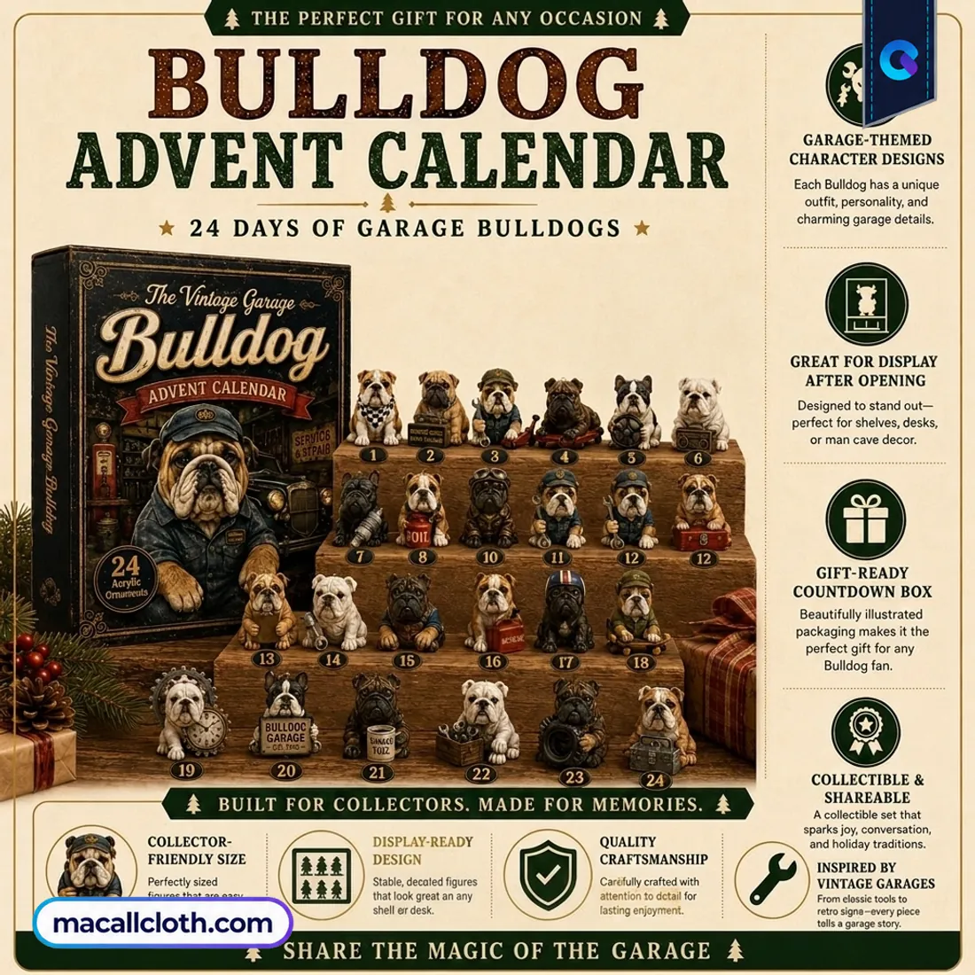 The Vintage Garage Bulldog Advent Calendar The Vintage Garage Bulldog Advent Calendar