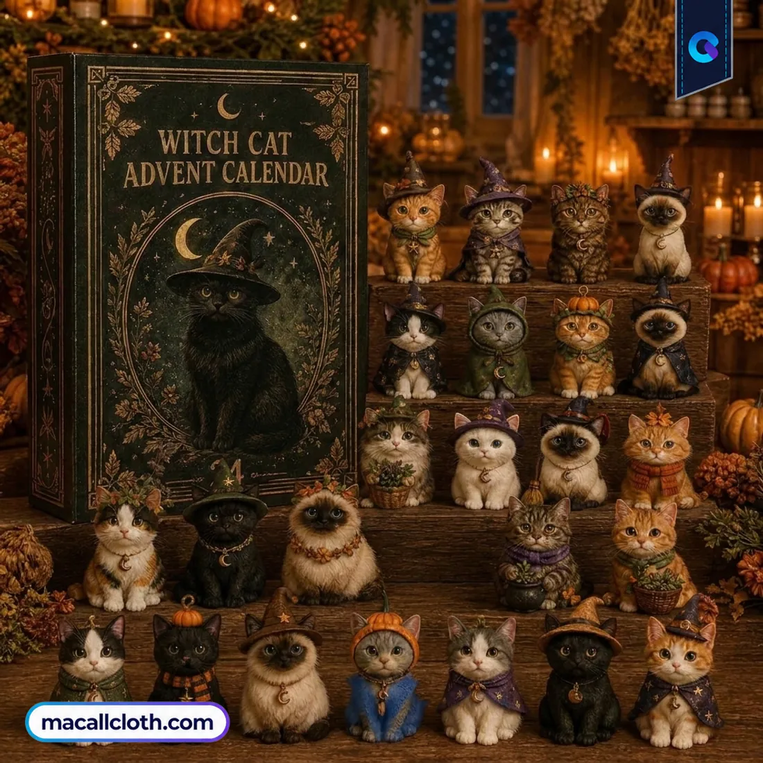 24 Days of Cats Witch Cat Halloween Advent Calendar 24 Days of Cats Witch Cat Halloween Advent Calendar
