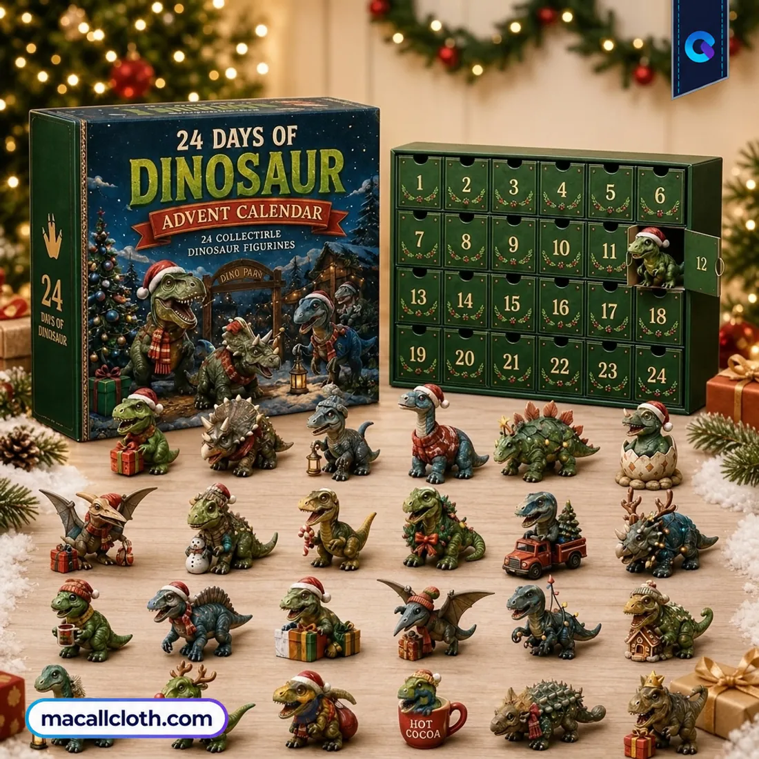 24 Days of Dinosaur Christmas – 24 Collectible Dino Figurines And Holiday Surprises Advent Calendar 24 Days of Dinosaur Christmas – 24 Collectible Dino Figurines And Holiday Surprises Advent Calendar