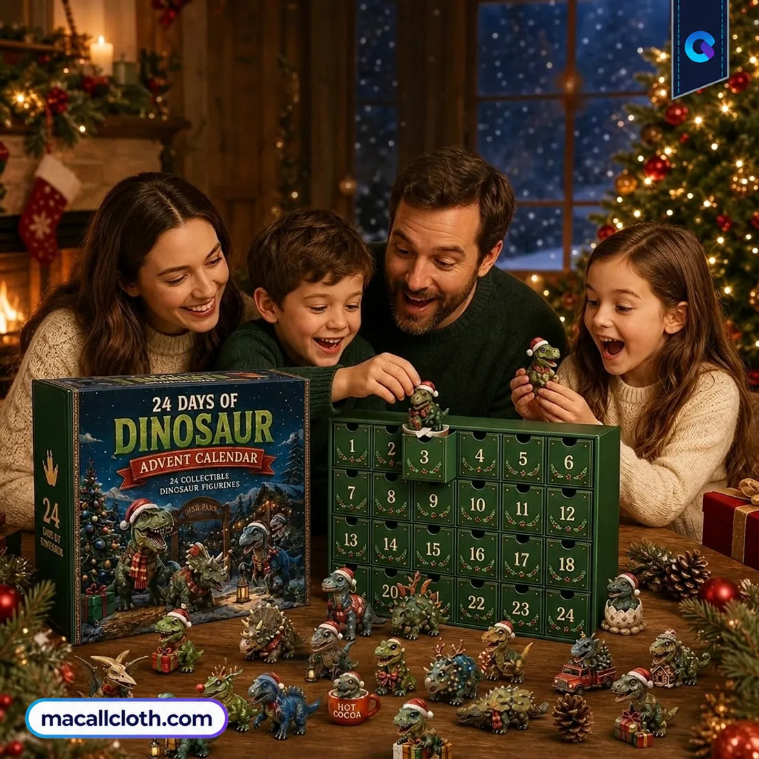 24 Days of Dinosaur Christmas – 24 Collectible Dino Figurines And Holiday Surprises Advent Calendar 24 Days of Dinosaur Christmas – 24 Collectible Dino Figurines And Holiday Surprises Advent Calendar