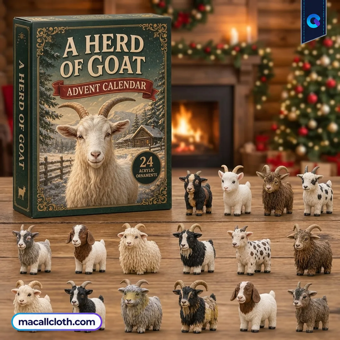 24 Days of Goats – 24 Collectible Acrylic Goat Charms Advent Calendar 24 Days of Goats – 24 Collectible Acrylic Goat Charms Advent Calendar