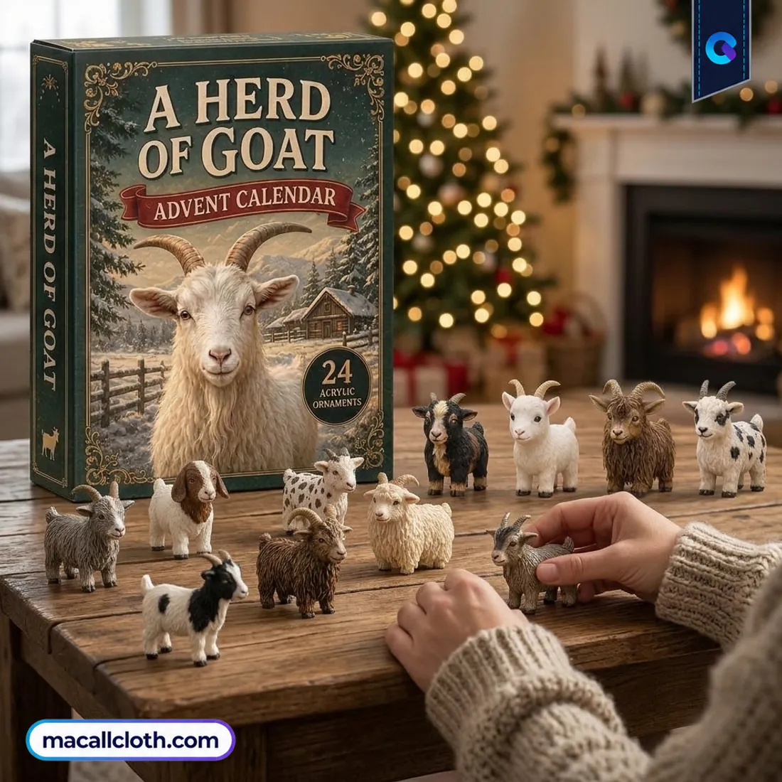 24 Days of Goats – 24 Collectible Acrylic Goat Charms Advent Calendar 24 Days of Goats – 24 Collectible Acrylic Goat Charms Advent Calendar