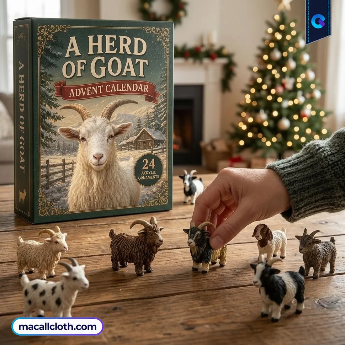 24 Days of Goats – 24 Collectible Acrylic Goat Charms Advent Calendar 24 Days of Goats – 24 Collectible Acrylic Goat Charms Advent Calendar
