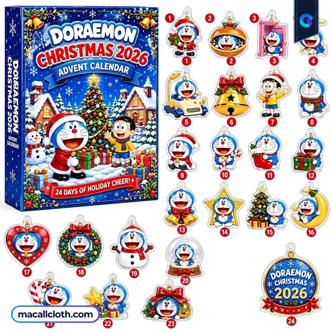 24 Days Of Holiday Doraemon Christmas 2026 Advent Calendar 24 Days Of Holiday Doraemon Christmas 2026 Advent Calendar