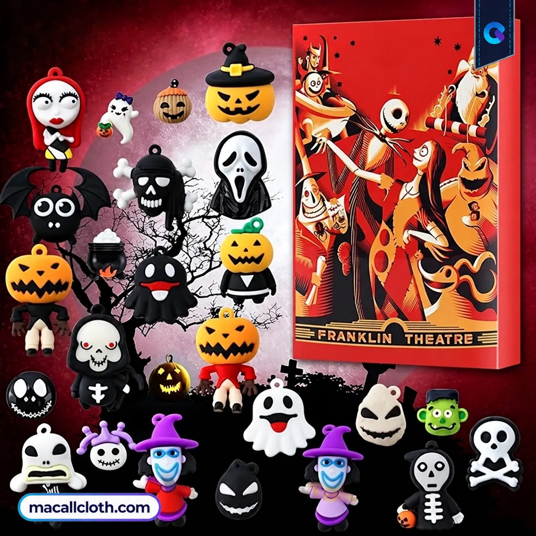 24-Day Halloween Spooky Character Figures Horror Countdown Gift Advent Calendar 24-Day Halloween Spooky Character Figures Horror Countdown Gift Advent Calendar