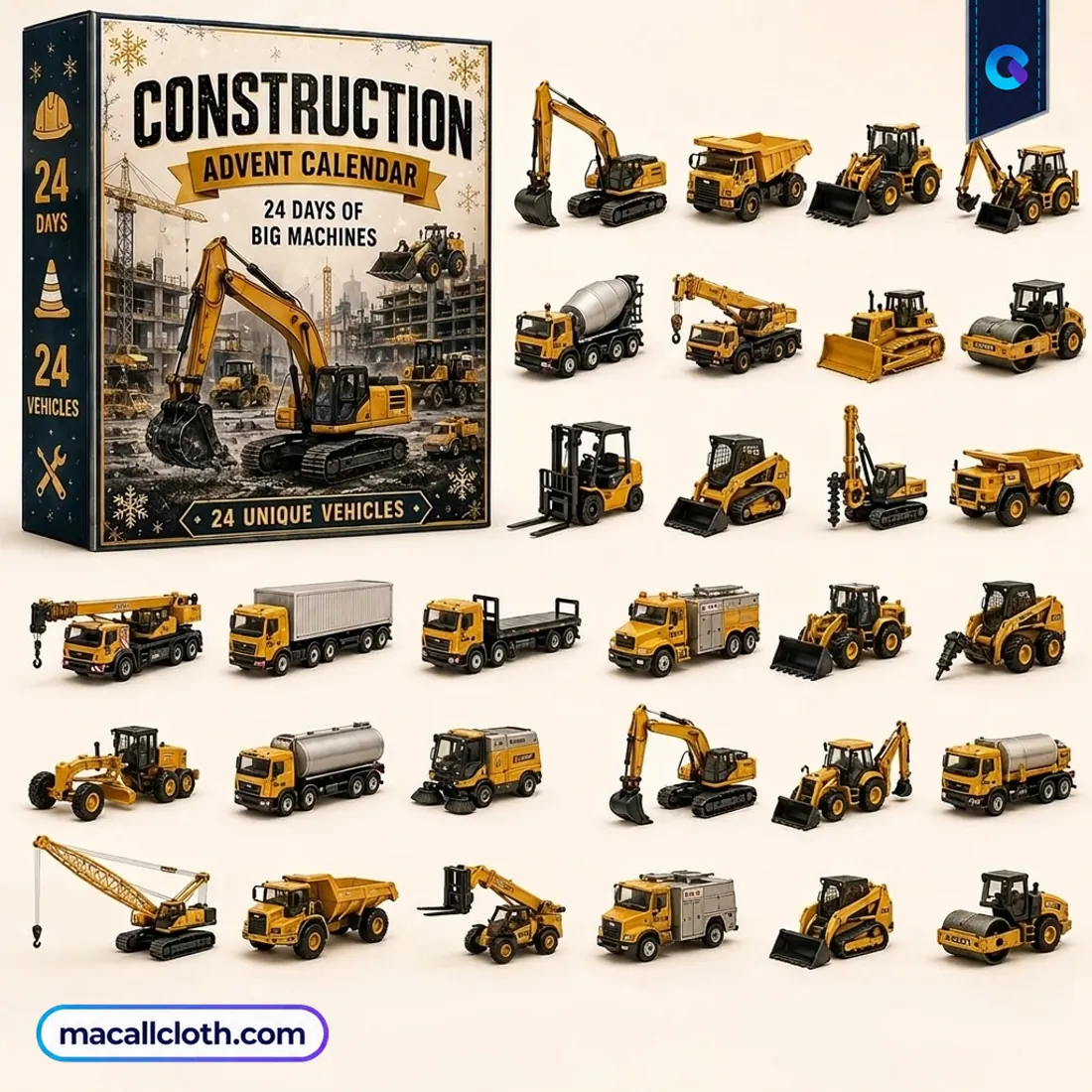 Construction Advent Calendar 24 Vehicles Construction Advent Calendar 24 Vehicles